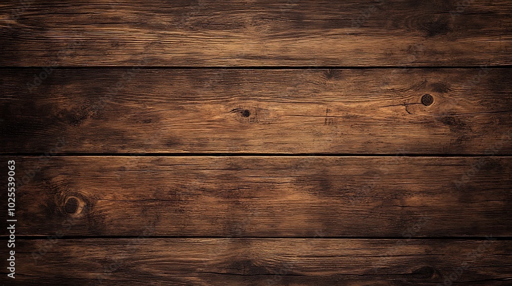 Fototapeta premium Dark Brown Wooden Plank Background Texture