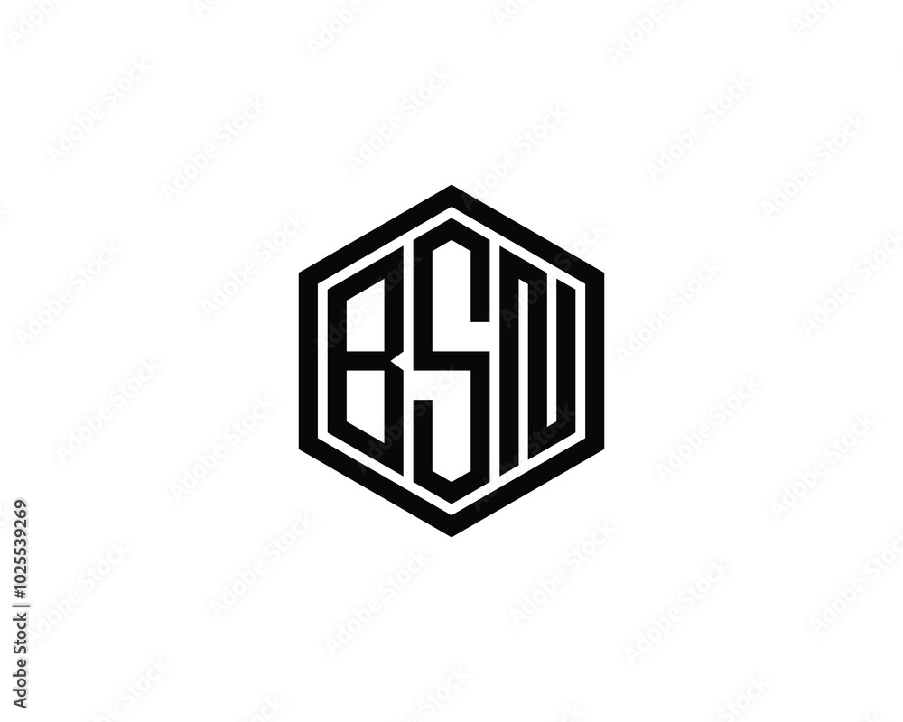 BSN logo design vector template. BSN BSN logo design vector template. BSN