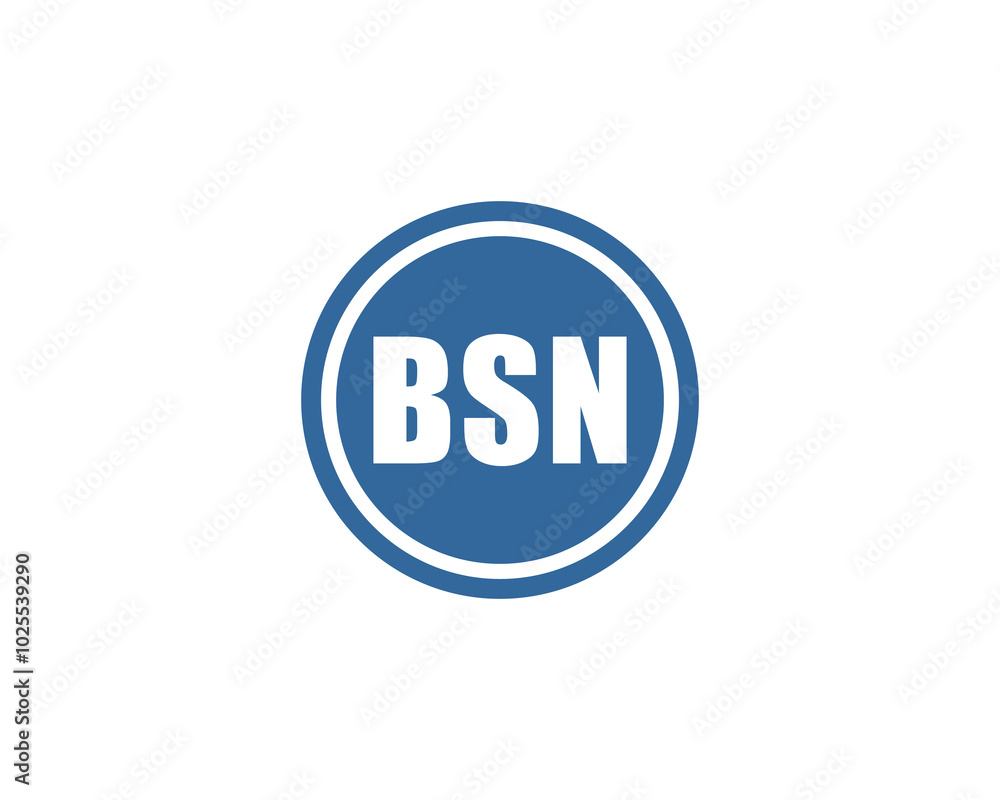 BSN logo design vector template. BSN BSN logo design vector template. BSN