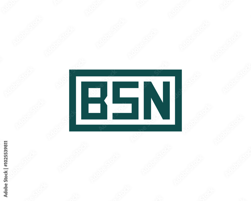 BSN logo design vector template. BSN BSN logo design vector template. BSN