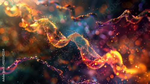 Elegant Chromosome Streams Aarts of Natures Code through Golden Ratio Design