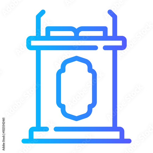 pulpit gradient icon