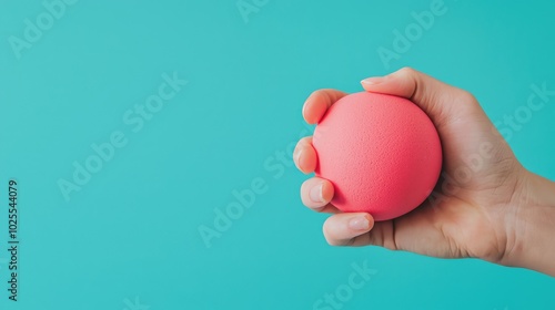 Hand Holding a Stress Ball for Relaxation