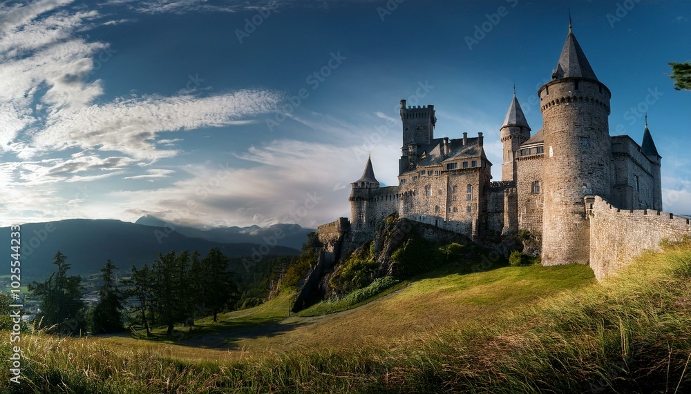 Fototapeta premium Historic castles: a journey through time.