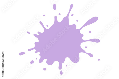 Lavender paint splatter | vector on white background