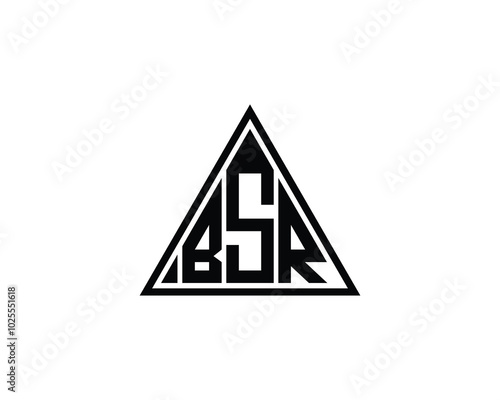 BSR logo design vector template. BSR