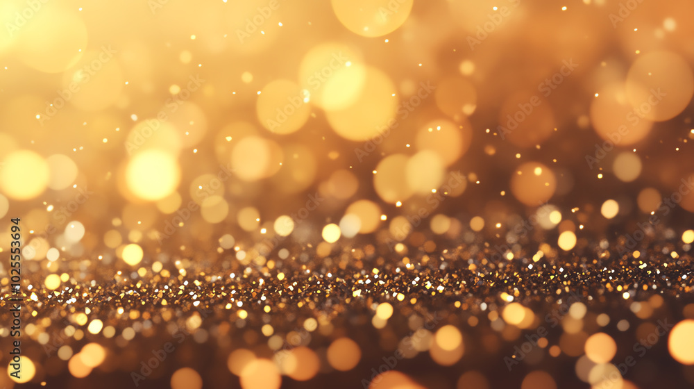 Golden bokeh background creating a warm, festive atmosphere, ideal for celebrations, invitations, or holiday themes, featuring shimmering light reflections. Golden bokeh background creating a warm, festive atmosphere, ideal for celebrations, invitations, or holiday themes, featuring shimmering light reflections.