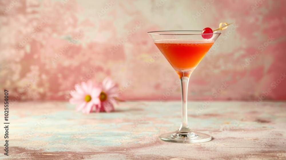 Elegant Martini on a Clean Background Elegant Martini on a Clean Background