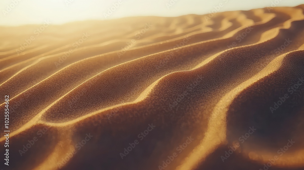 Intricate wave patterns in the desert sand, with fine details highlighted by the low angle of the sun, creating a minimalist abstract scene Intricate wave patterns in the desert sand, with fine details highlighted by the low angle of the sun, creating a minimalist abstract scene