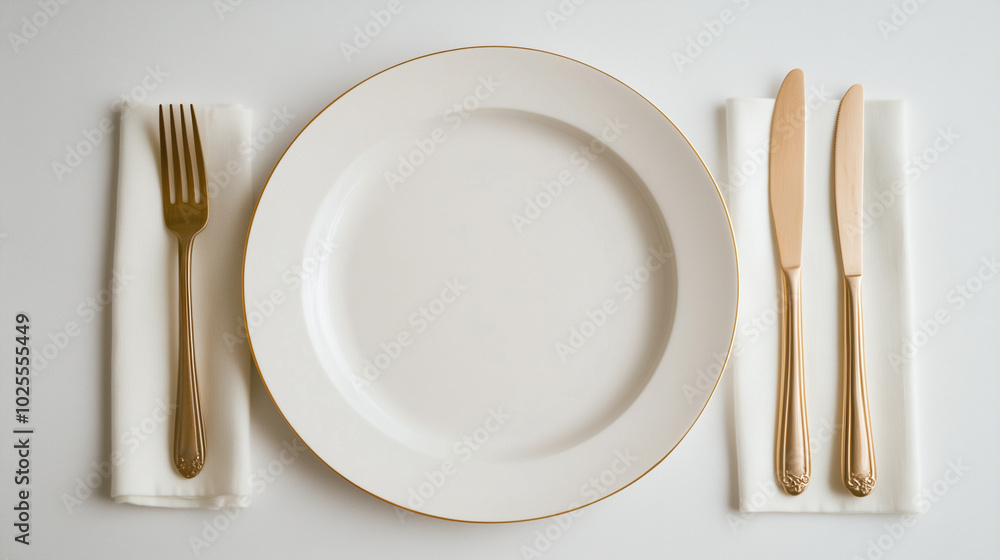 Clean and Simple Empty Plate with a Bright White Background Ideal for Culinary Presentations Clean and Simple Empty Plate with a Bright White Background Ideal for Culinary Presentations