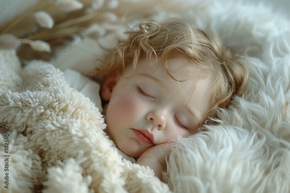 Tiny Miracle: Beautiful Newborn Baby Wrapped in a White Blanket Tiny Miracle: Beautiful Newborn Baby Wrapped in a White Blanket
