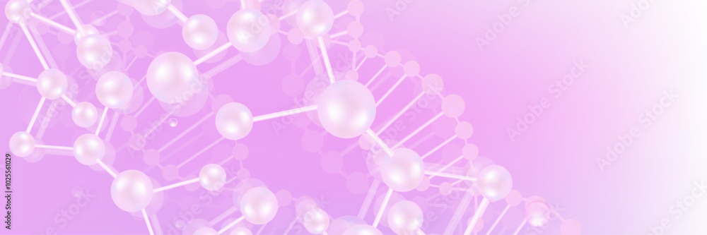 Φωτογραφία Hyaluronic acid and Niacinamide hair and skin solutions ad, pink collagen serum drop with cosmetic advertising background ready to use, illustration vector