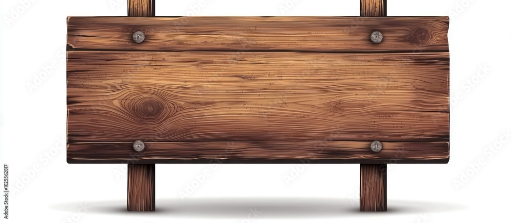 Vector illustration of a medium brown wooden billboard, elegantly designed for broad use. Vector illustration of a medium brown wooden billboard, elegantly designed for broad use.