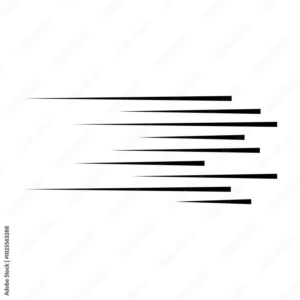 Horizontal speed lines for comic books. Manga, anime graphic speed striped texture. Horizontal fast motion lines for comic books. Vector illustration Horizontal speed lines for comic books. Manga, anime graphic speed striped texture. Horizontal fast motion lines for comic books. Vector illustration