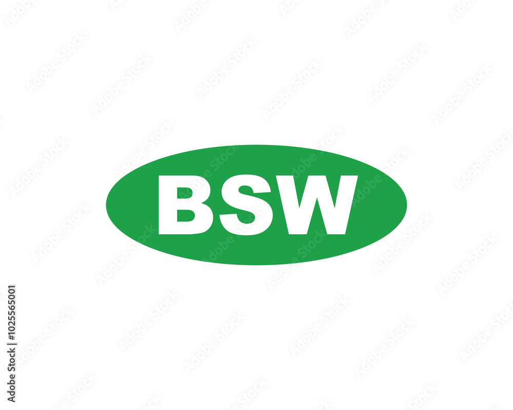 BSW logo design vector template. BSW BSW logo design vector template. BSW