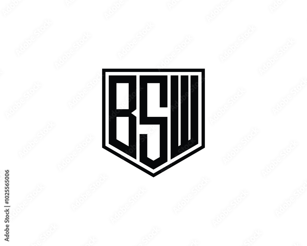 BSW logo design vector template. BSW BSW logo design vector template. BSW