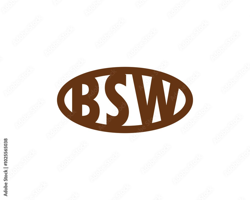 BSW logo design vector template. BSW BSW logo design vector template. BSW