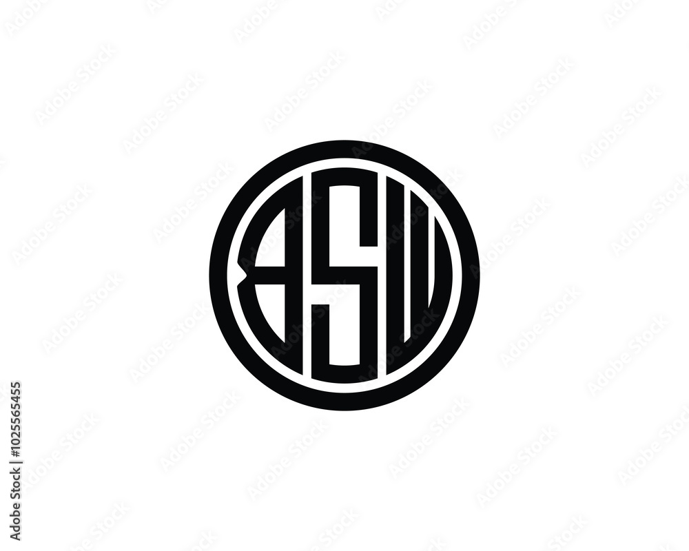 BSW logo design vector template. BSW BSW logo design vector template. BSW