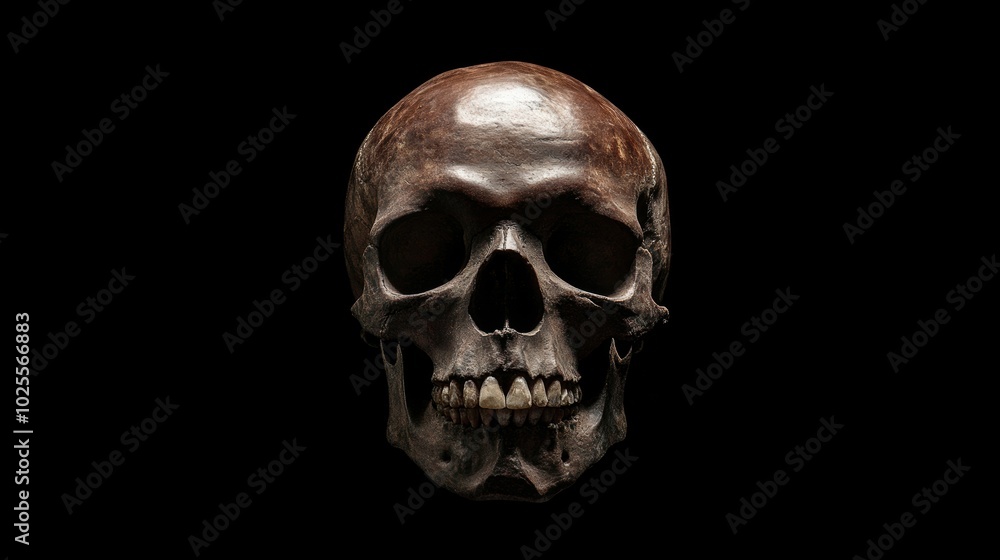 Closeup view of skull. The decoration element for Halloween. Closeup view of skull. The decoration element for Halloween.