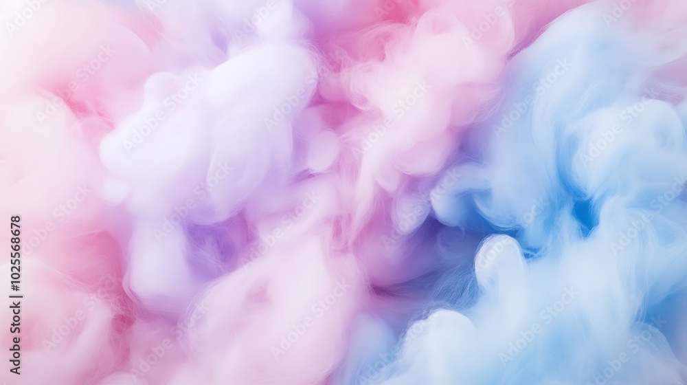 Fototapeta premium Abstract Swirling Pink, Blue, and Purple Ink