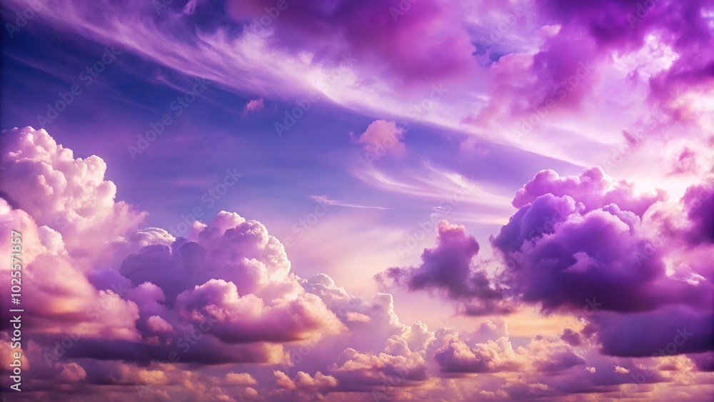 Dreamy generative AI artwork of a purple sky and clouds Dreamy generative AI artwork of a purple sky and clouds