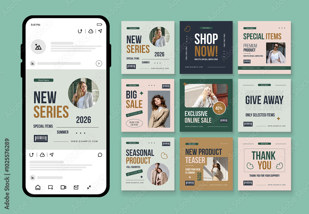 Product Post Product Social Media Post Template Stock Template | Adobe Stock