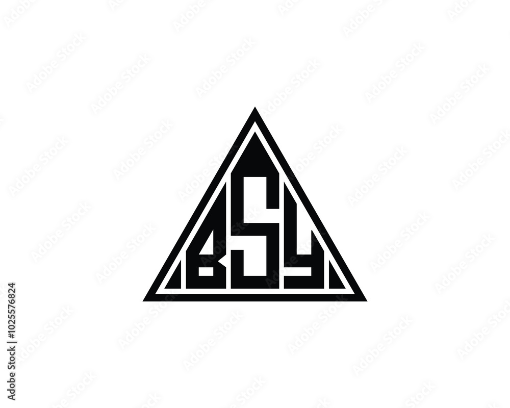 BSY logo design vector template. BSY BSY logo design vector template. BSY