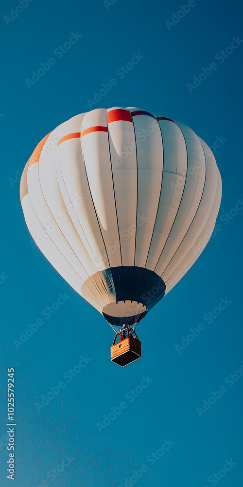 Fototapeta premium Balão de ar quente flutuando no céu
