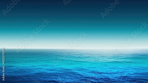 A Calm Ocean Under A Blue Sky