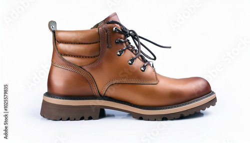 Classic Brown Leather Boot: Durable, 