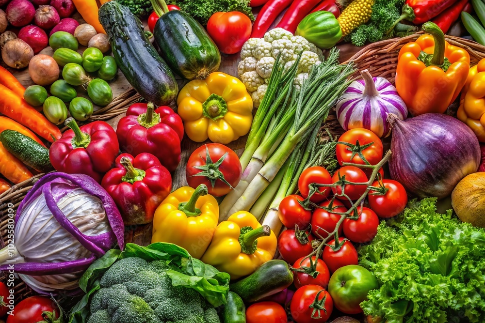 Fresh and Colorful Verduras: A Vibrant Display of Organic Vegetables for Healthy Eating and Cooking Inspiration Fresh and Colorful Verduras: A Vibrant Display of Organic Vegetables for Healthy Eating and Cooking Inspiration