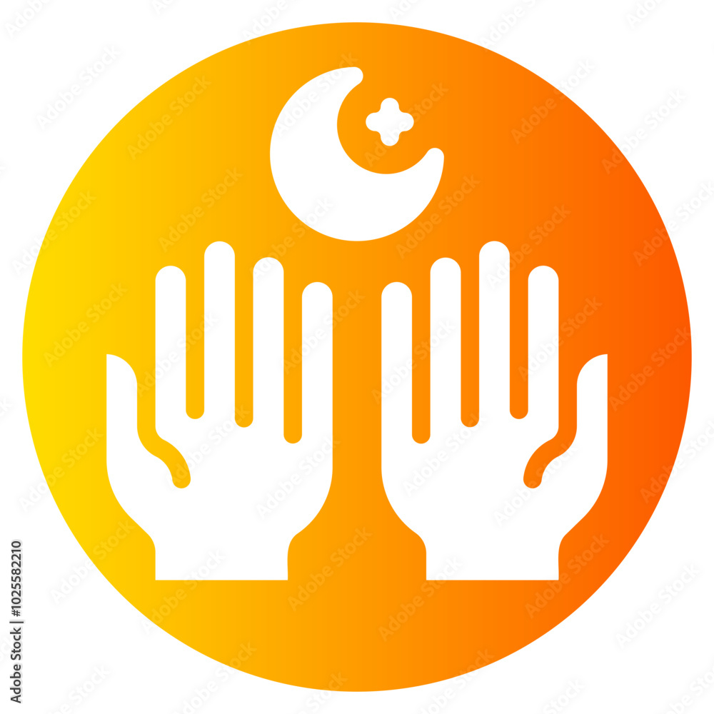 Obraz premium hands gradient icon