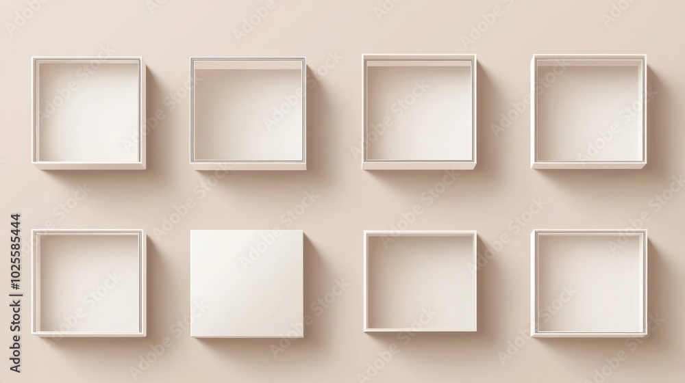 Vector depiction of cardboard boxes, suitable for gift or delivery purposes. Vector depiction of cardboard boxes, suitable for gift or delivery purposes.