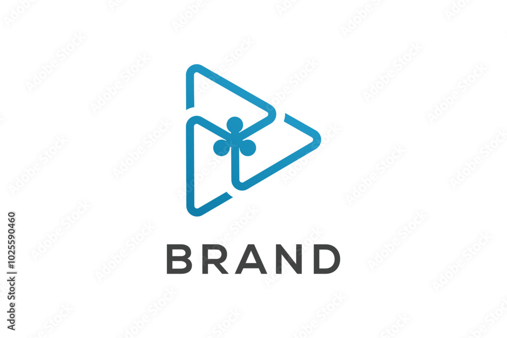Play icon logo template vector creative design Play icon logo template vector creative design