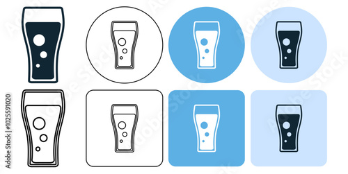 soda soft drink vector pictogram sign icon symbol ui and ux design, glyphs and stroke line	