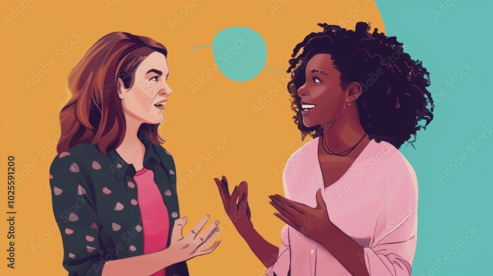 Deaf Woman Conversing with Animation and Engagement Deaf Woman Conversing with Animation and Engagement