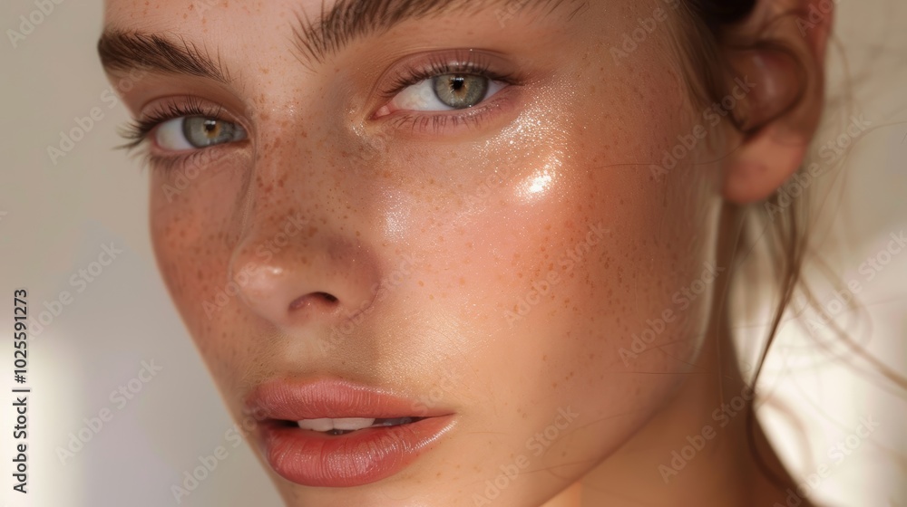 Natural Dewy Finish with Flushed Cheeks Natural Dewy Finish with Flushed Cheeks