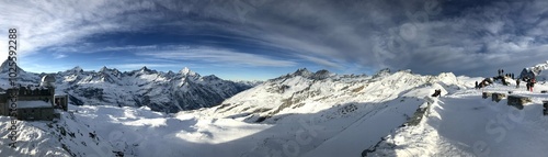 Wallpaper Mural snow covered mountains Torontodigital.ca