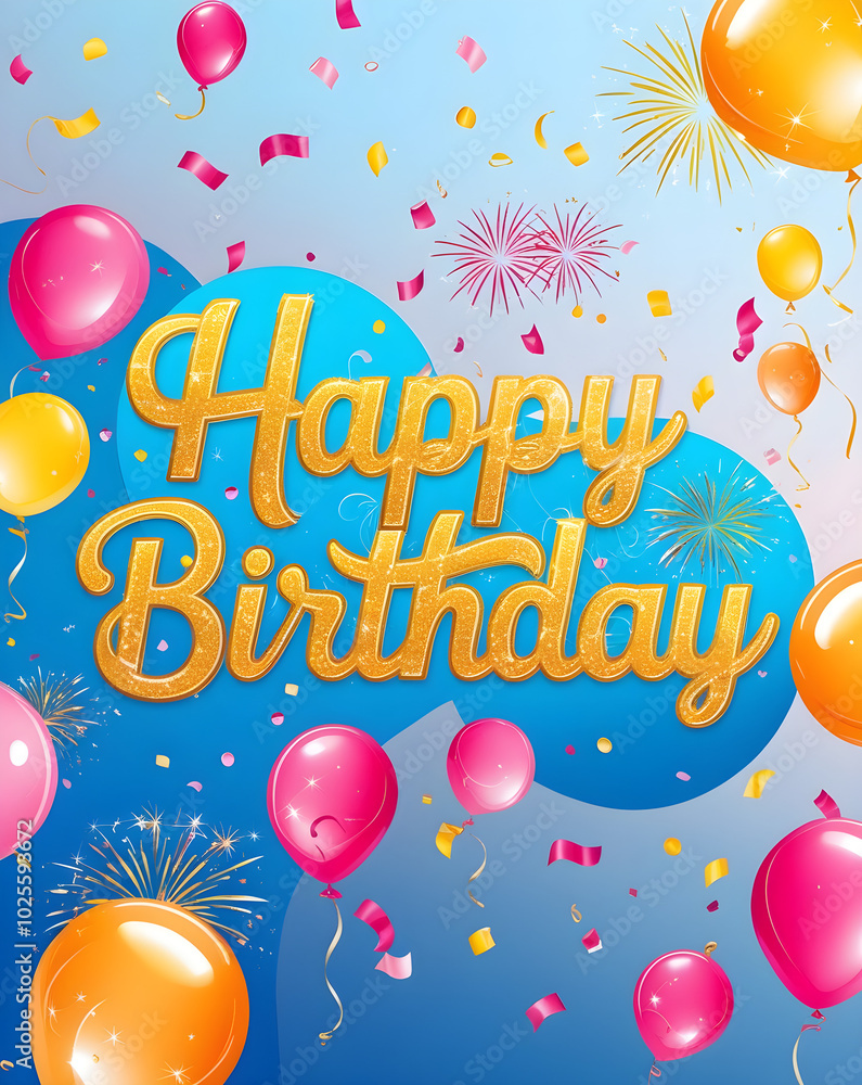 happy birthday card with balloons happy birthday card with balloons