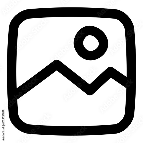 Free Download Gallery Line Vector Icon - GFXLoad
