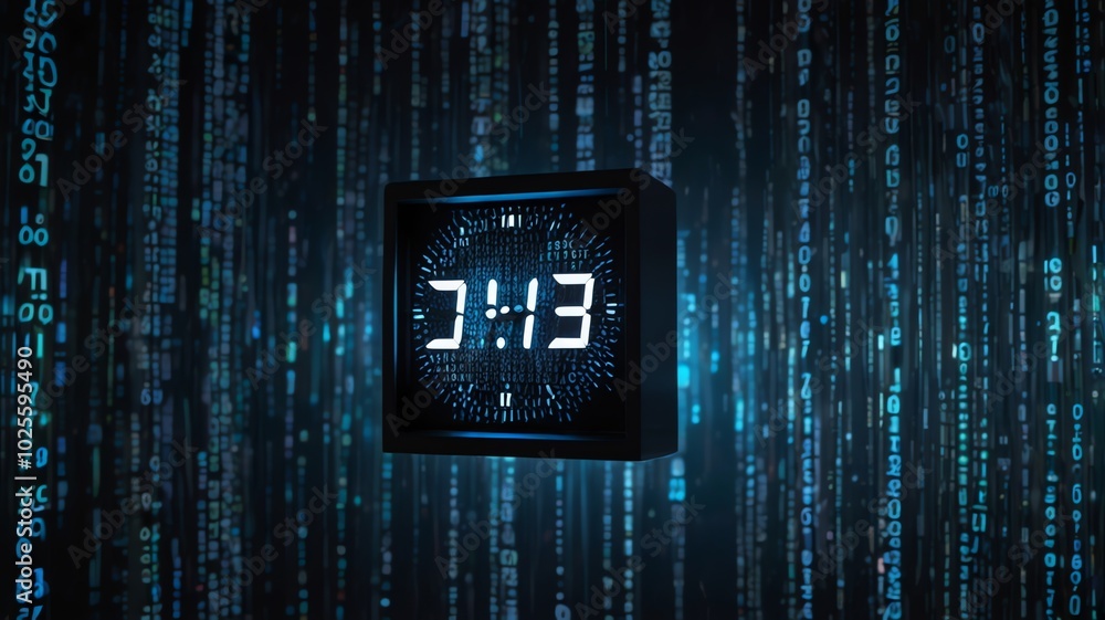 Obraz premium a digital clock shows the time as 4 00.