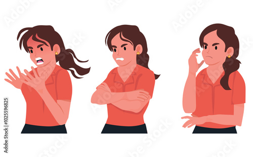 girls and women in various situations