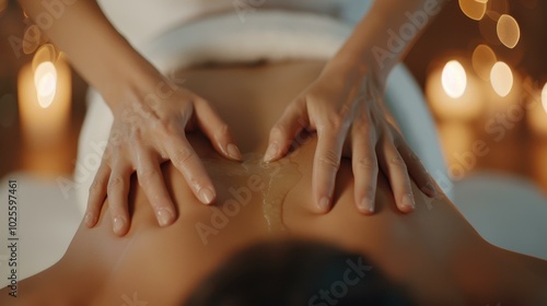 Wallpaper Mural Experience ultimate relaxation with a soothing massage, hands gliding over skin, warm oil, and a cozy candlelit atmosphere. Torontodigital.ca