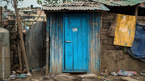 A day dedicated to raising awareness about sanitation, featuring varied public toilets and advocates promoting hygiene practices. photo