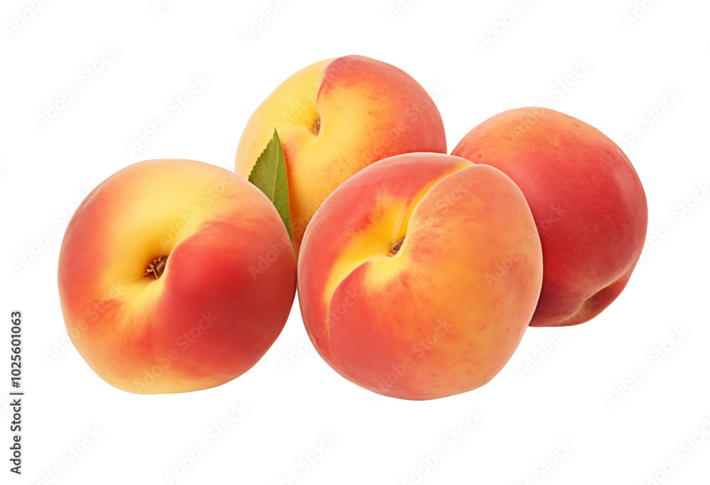 Fresh and vibrant peaches arranged on a light background showcasing their natural beauty Fresh and vibrant peaches arranged on a light background showcasing their natural beauty