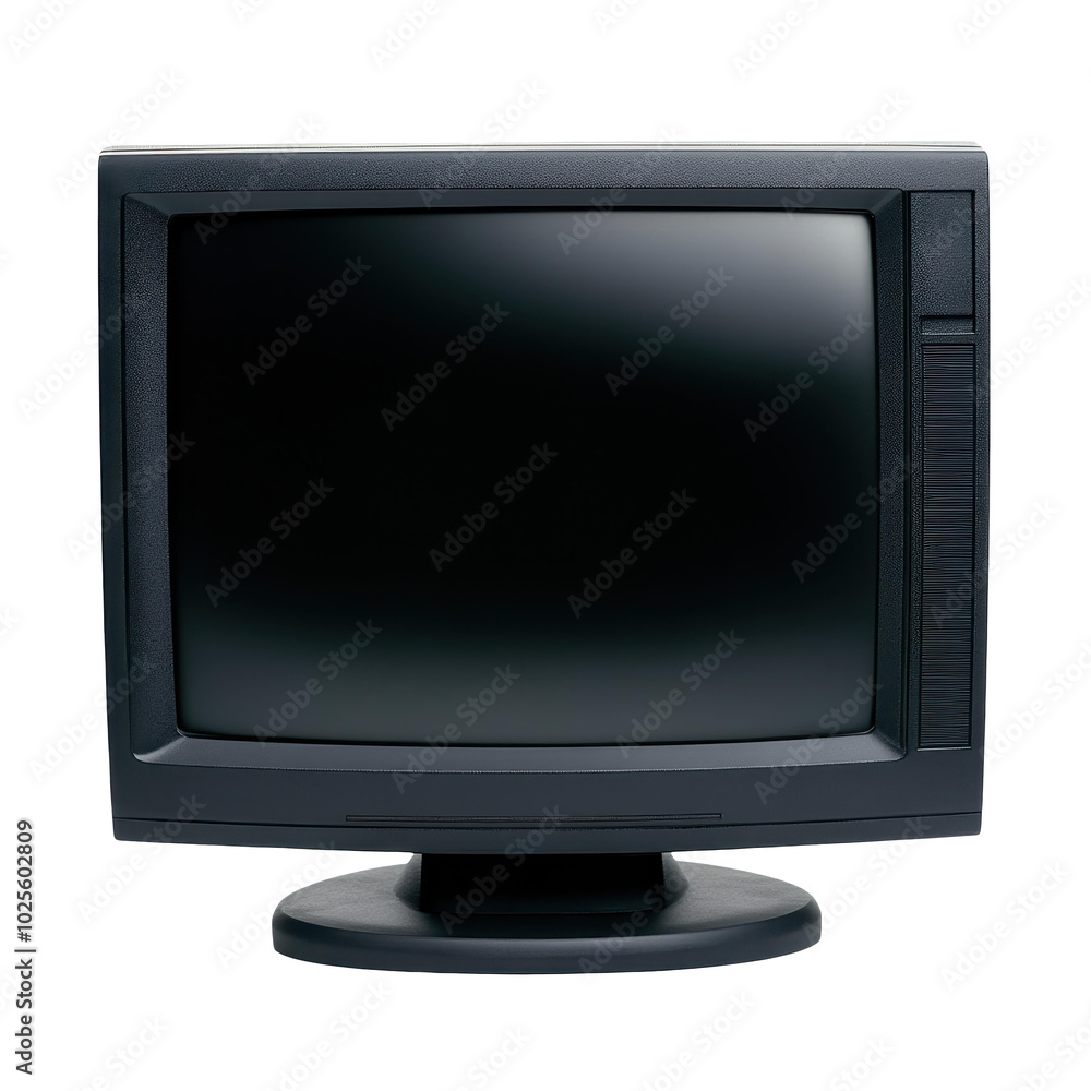 A sleek black TV set stands out against a crisp white background, emphasizing its modern design and elegance. A sleek black TV set stands out against a crisp white background, emphasizing its modern design and elegance.