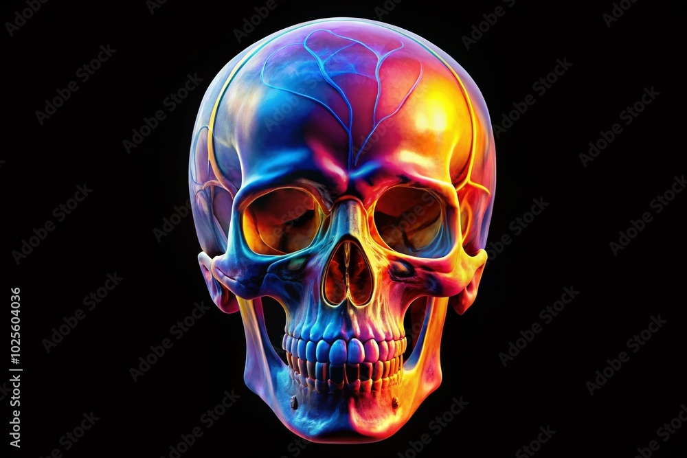 Intricate Inferior View of a Skull Showcasing Cranial Structures for Medical and Educational Purposes in High Detail Intricate Inferior View of a Skull Showcasing Cranial Structures for Medical and Educational Purposes in High Detail