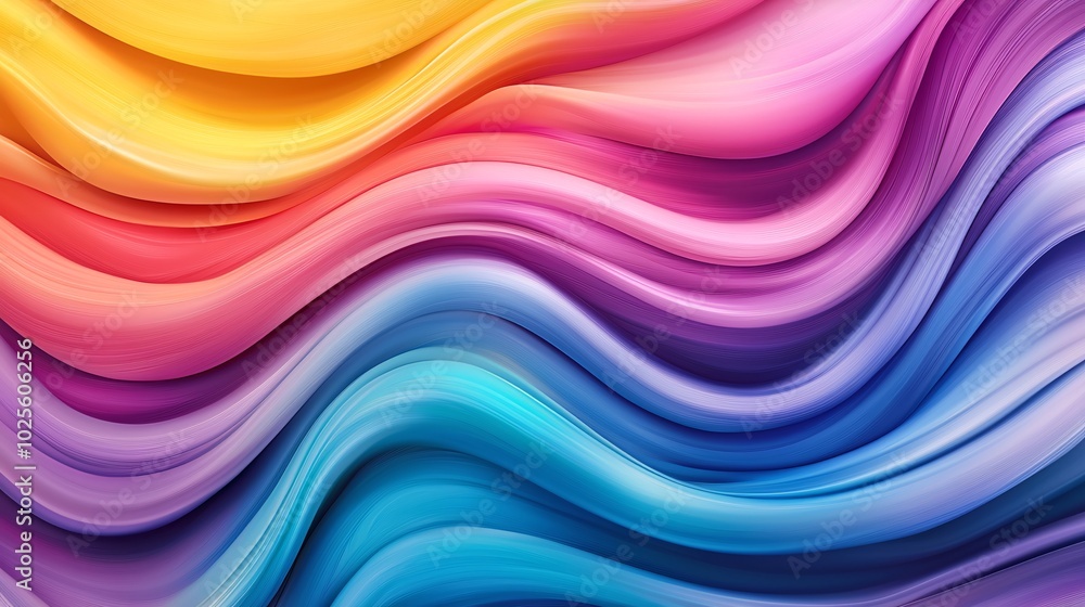 Swirling Colors: Abstract Pattern on Vibrant Rainbow Gradient Background Swirling Colors: Abstract Pattern on Vibrant Rainbow Gradient Background