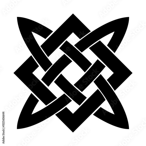Celtic runes symbol vector illustration