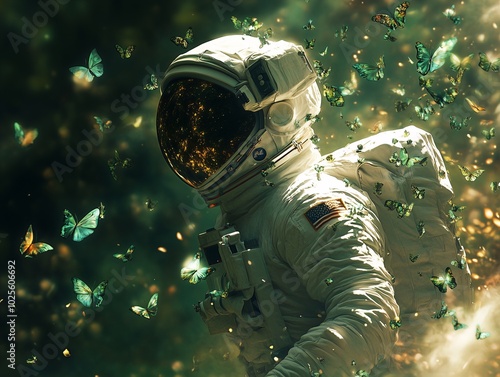 astronaut in space